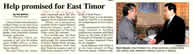 Help promised for East Timor